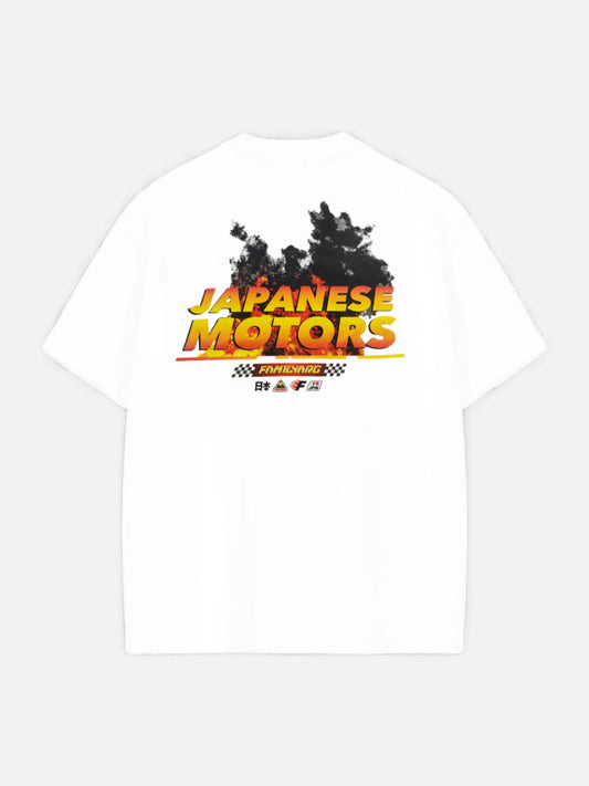 Remera Familyarg® Japanese Carrera Supersized Blanco