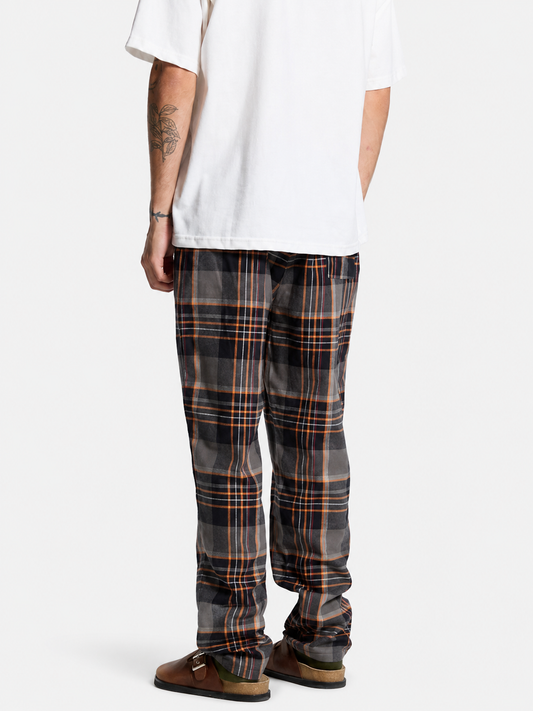 Pantalon Elepants Escoces 301 Viyela Negro Naranja