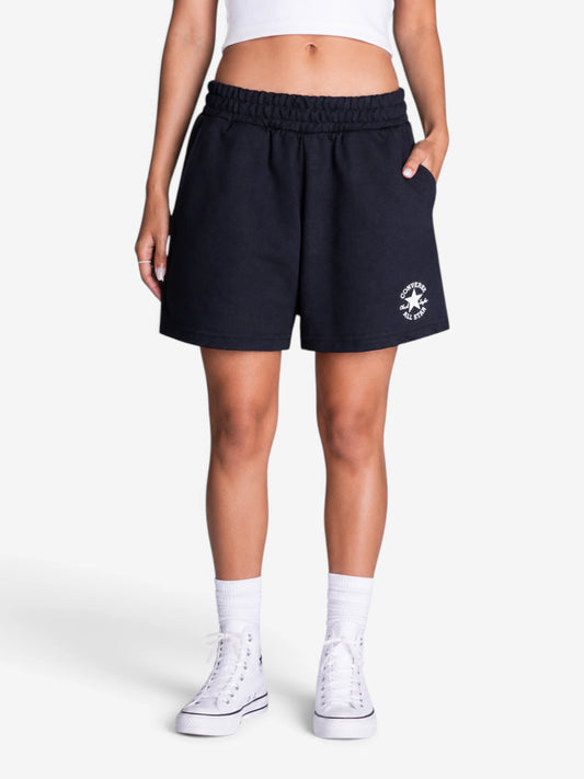 Short Converse Patch Mujer Negro
