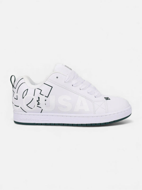 Zapatillas DC Court Graffik Blanco Verde - OUTLET
