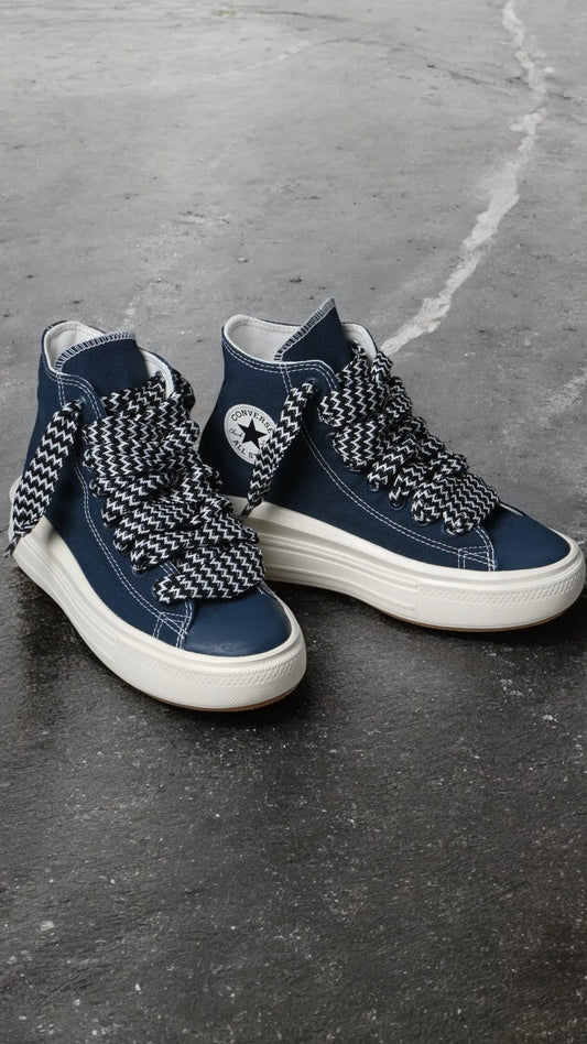 Zapatillas Converse Chuck Taylor Move Hi Platform Azul Blanco