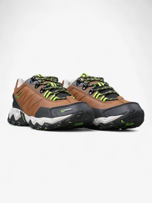 Zapatillas Alpine Skate Peak Trekking Senderismo Marrón Verde