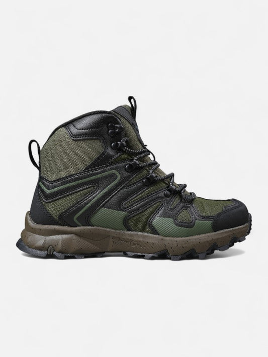 Zapatillas Alpine Skate Itzar Trekking Senderismo Verde Oliva Negro