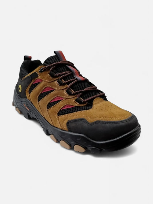 Zapatillas Alpine Skate Lyra Trekking Senderismo Marrón Negro Rojo