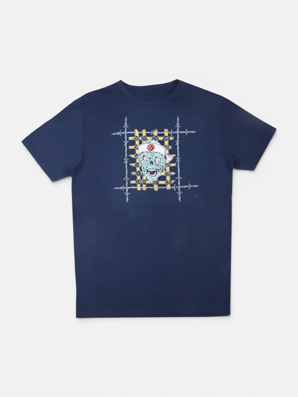 Remera Volcom Zombi Niño Azul - OUTLET