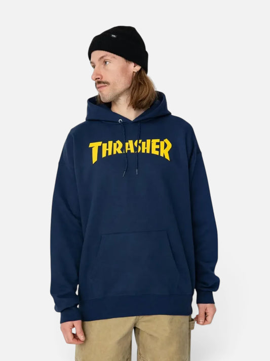 Buzo Thrasher Cover Logo Azul Marino