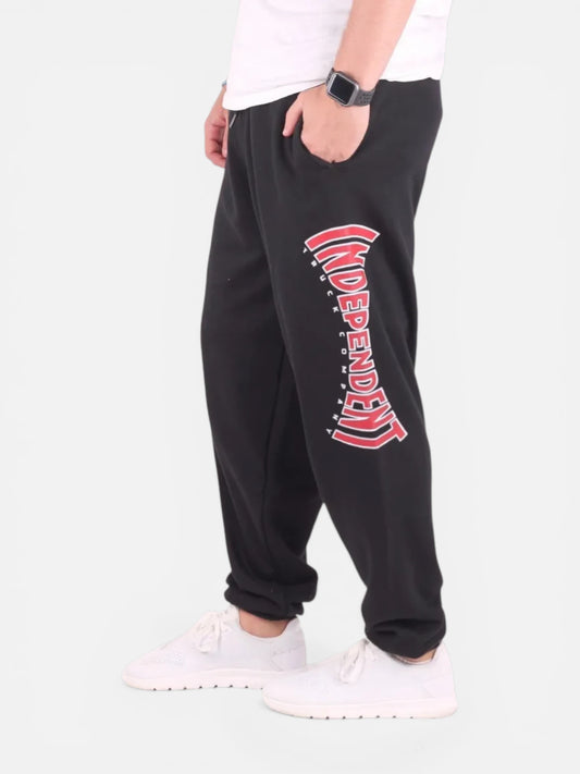 Pantalon Jogging Independent Baggy Print Negro