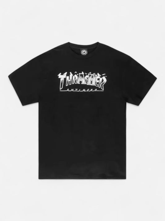 Remera Thrasher Pigeon Negro