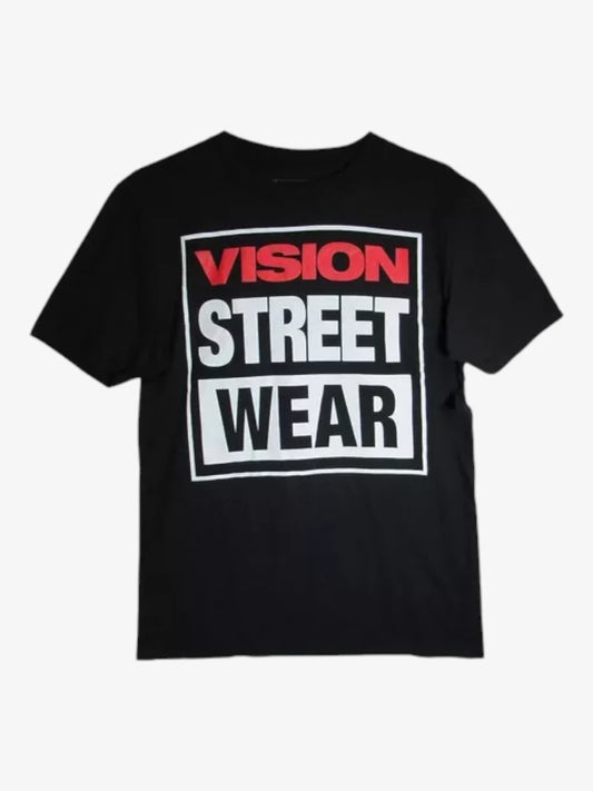Remera Vision Classic Negro Blanco