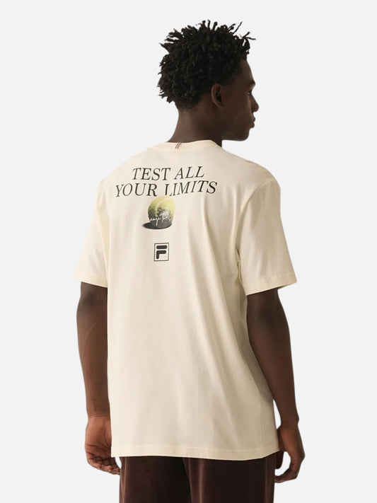 Remera Fila Comfort Graphic Sport Club Crudo