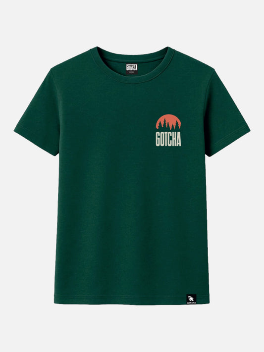 Remera Gotcha Forest Verde Ingles