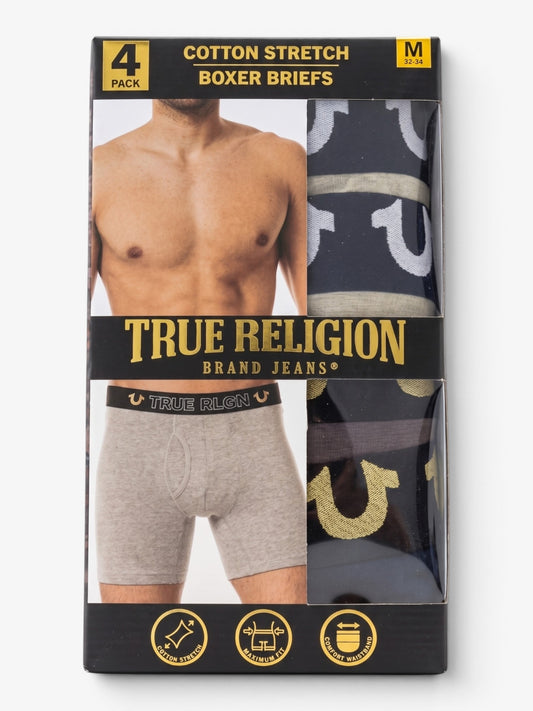 Boxers True Religion x4 Mix Herradura Dorado Algodon
