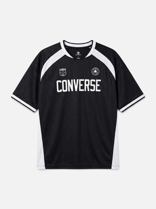 Remera Converse Soccer Tee Negro/Blanco