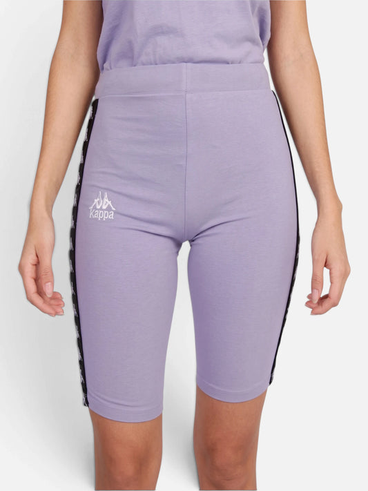 Calza Mujer Kappa 222 Banda Dicles 2 Violet Lavander/Negro
