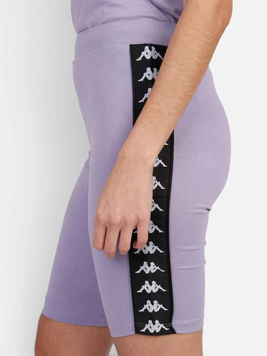 Calza Mujer Kappa 222 Banda Dicles 2 Violet Lavander/Negro