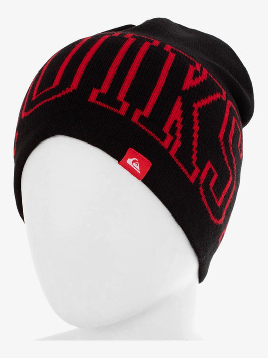 Gorro Quiksilver Griff Negro Rojo - Indy