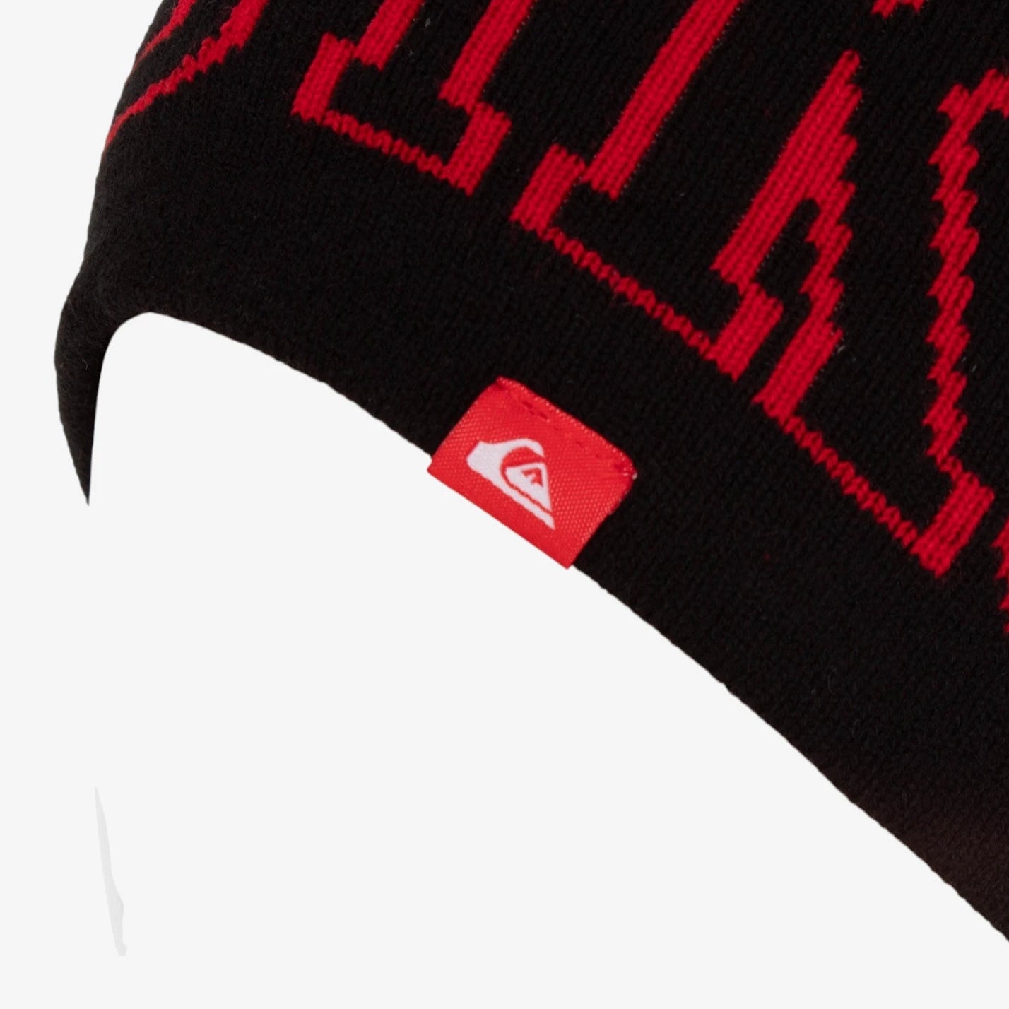Gorro Quiksilver Griff Negro Rojo - Indy