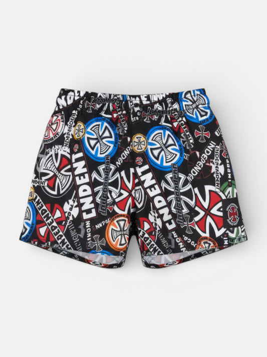 Malla Independent Stickers Niño Negro