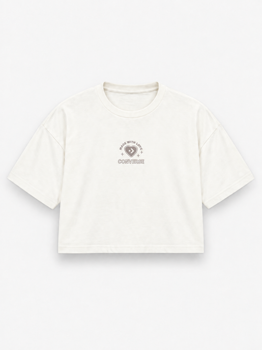 Remera Mujer Converse Sweet Tee Crudo