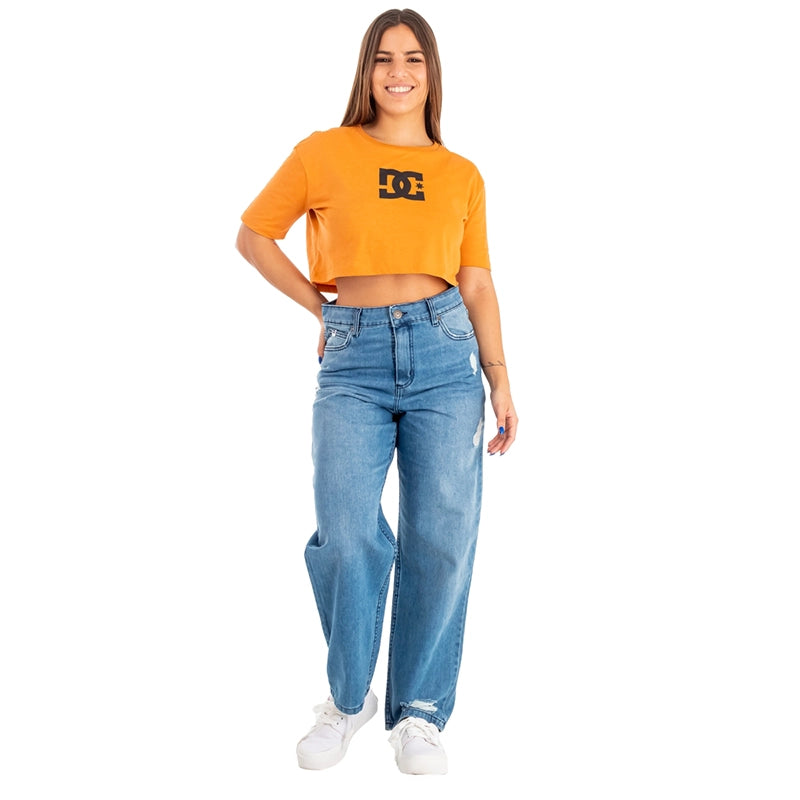 Jean Dc Gise Baggy Blue Mujer Azul Claro - Indy