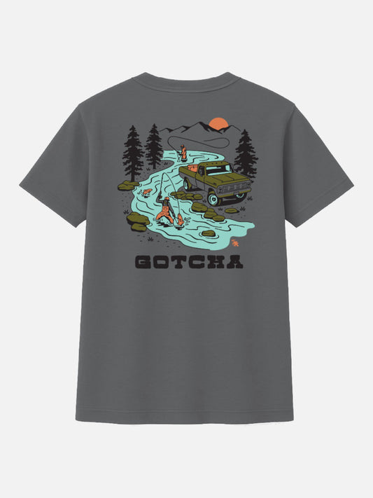 Remera Gotcha Lakeland Gris Topo