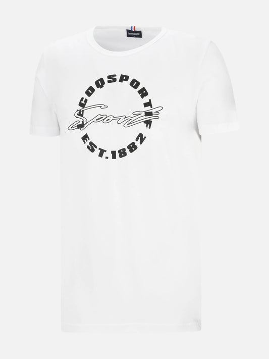 Remera Le Coq Sportif Bat 1882 Tee  White