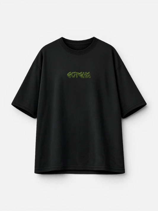 Remera Gotcha Marker Oversize Negro