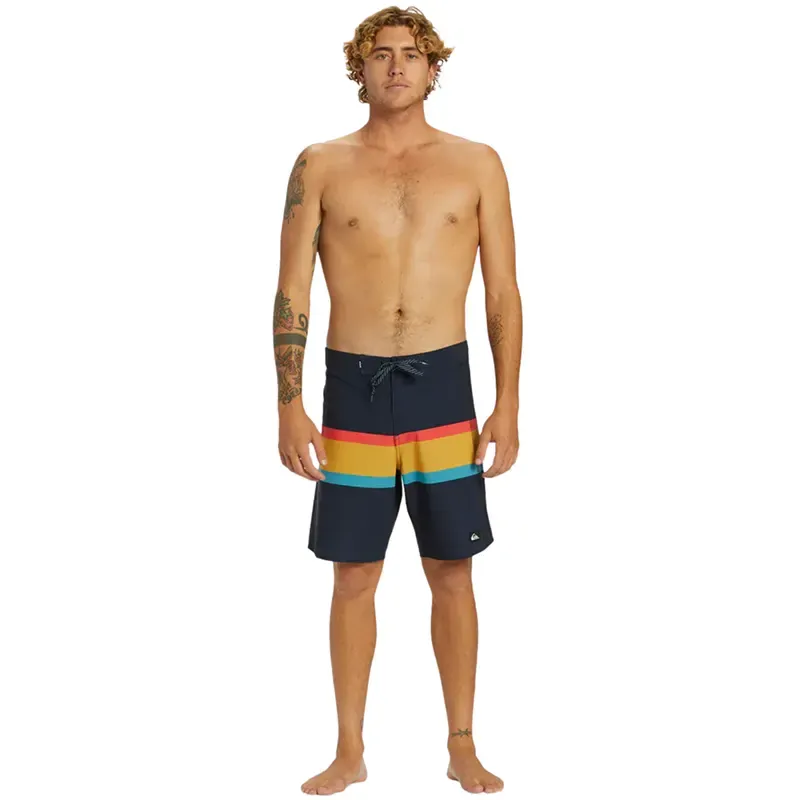 Malla Quiksilver Tb Highline Arch 19 Negro Amarillo - Indy