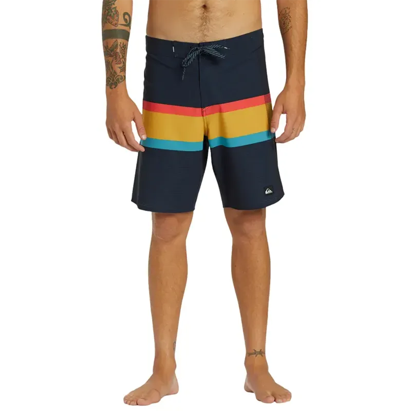 Malla Quiksilver Tb Highline Arch 19 Negro Amarillo - Indy