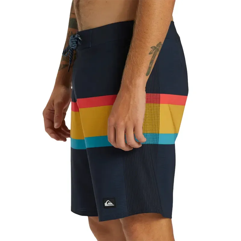 Malla Quiksilver Tb Highline Arch 19 Negro Amarillo - Indy