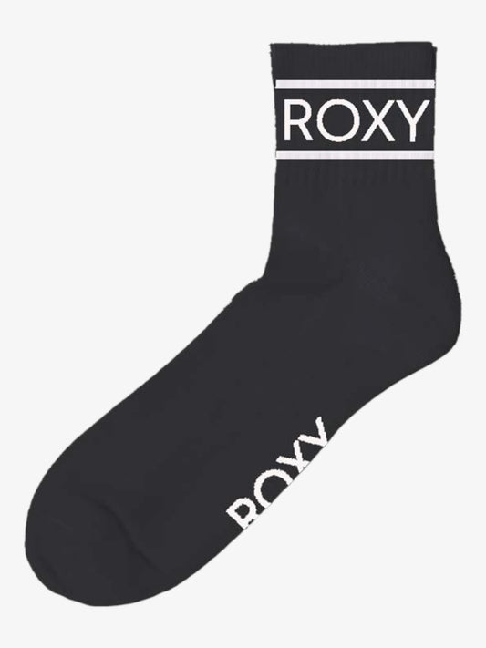 Medias Roxy 2Pk Shorty Crew Negro Blanco - Indy