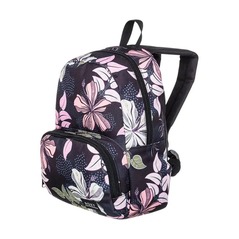 Mochila Roxy Always Core Printed Negro Floreado | Tienda Oficial – Indy