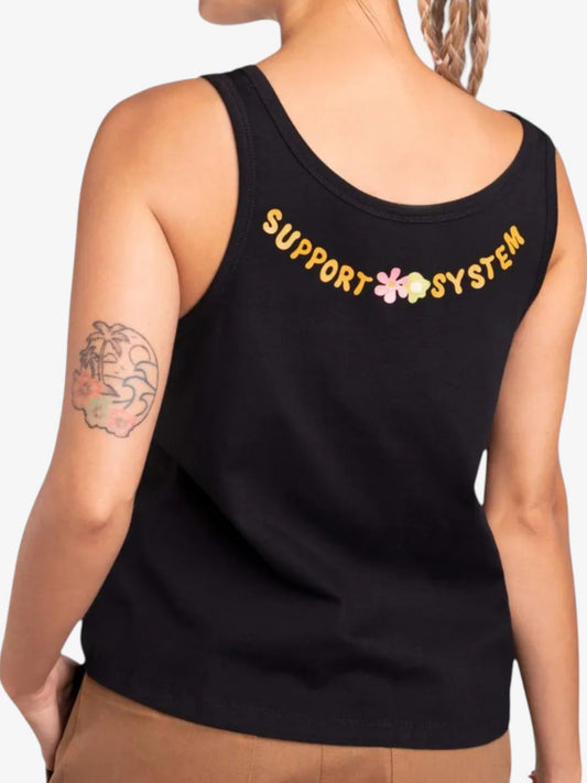 Musculosa Converse Flowers Mujer Negro - Indy
