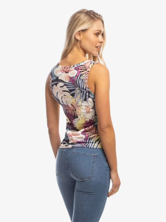 Musculosa Rusty Tropical Breeze Mujer Print - Indy