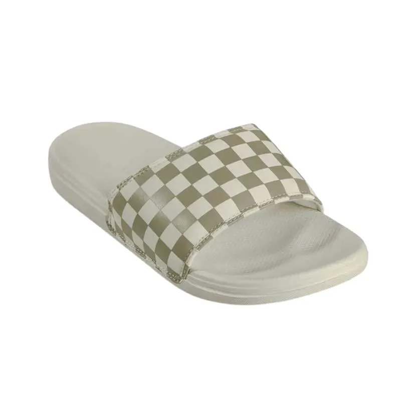 Ojota Vans W La Costa Sline On Mujer Blanco Gris Cuadrille - Indy