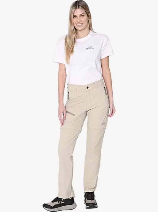 Pantalon Montagne Jamaica Trekking Desmontable Mujer Arena