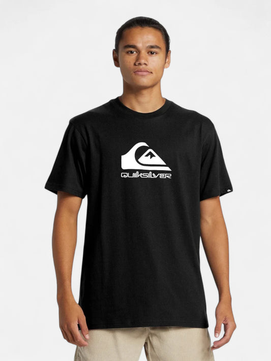 Remera Quiksilver Comp Logo Oversized Negro