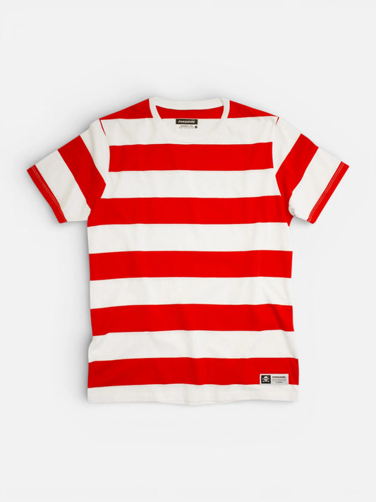 Remera Family Stripped Red Line Rojo Blanco
