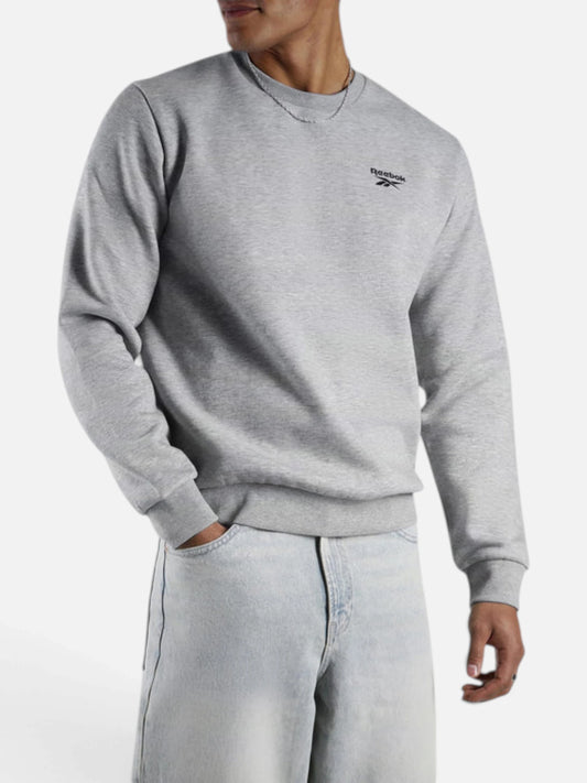 Buzo Reebok Kai Small Logo Crewneck Sweatshirt Light Gris