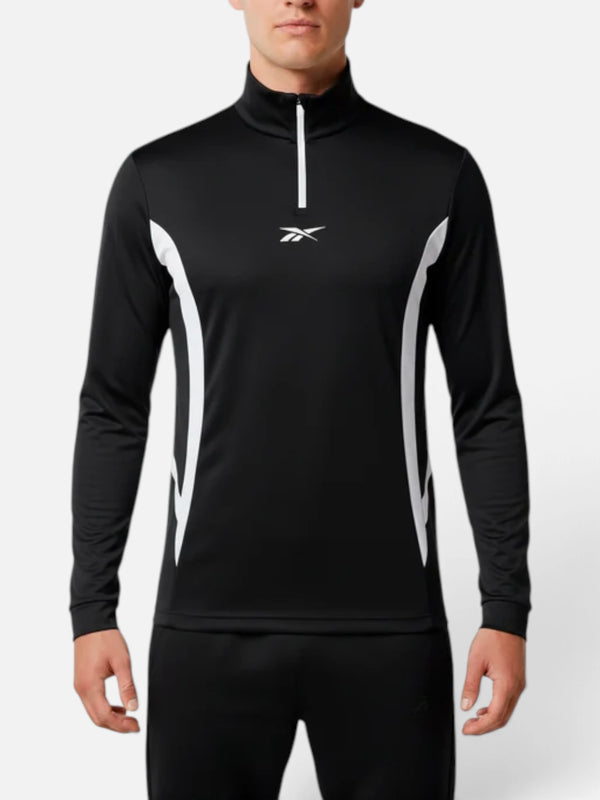 Buzo Reebok Medio Cierre Capsula Futbol 2024 Negro