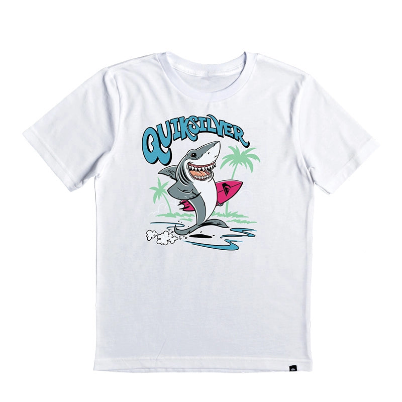 Remera Quiksilver Washed Out Niño Blanco - Indy