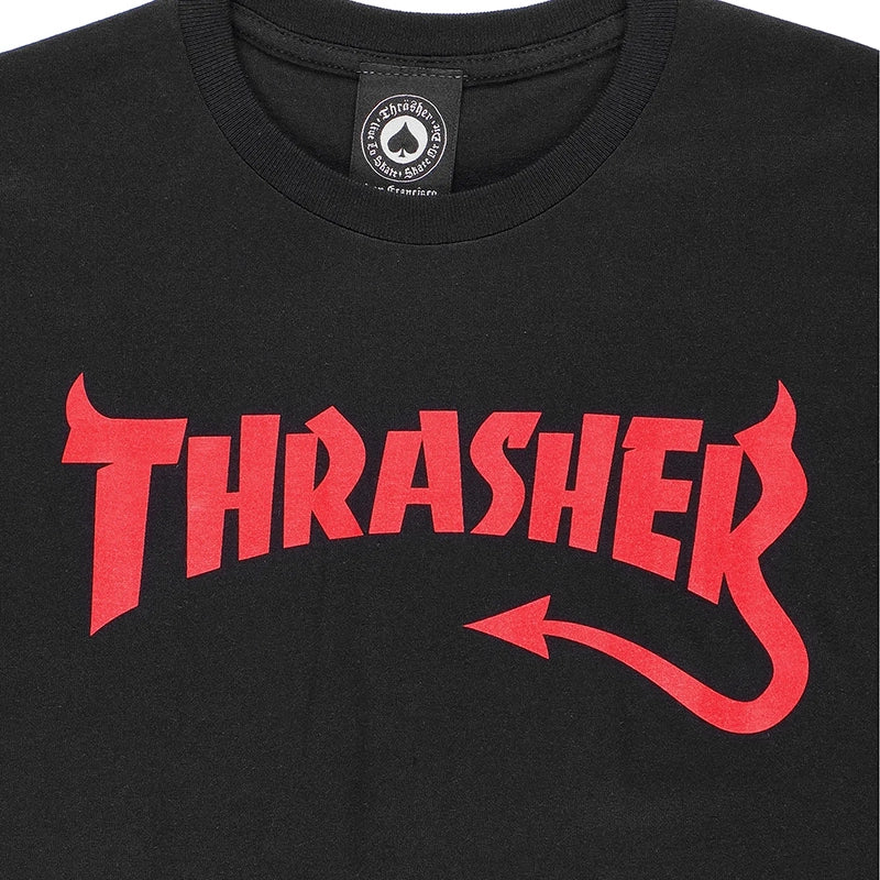 Remera Thrasher Diablo Negro - Indy