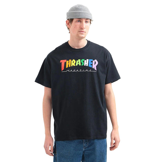 Remera Thrasher Rainbow Negro - Indy