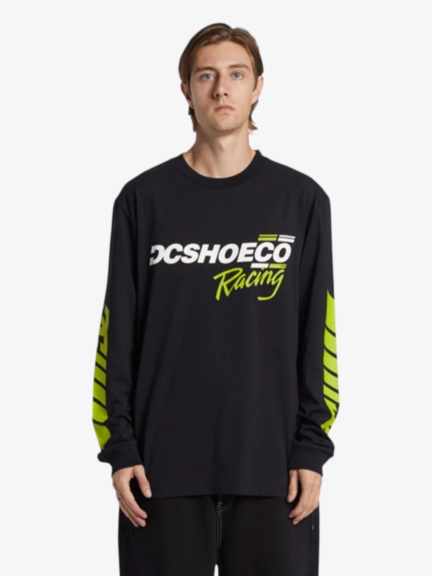 Remera ML DC Shoe Co Racing Negro - Indy