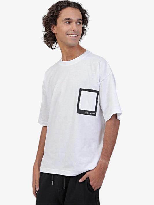 Remera Montagne Bonding Pocket Blanco