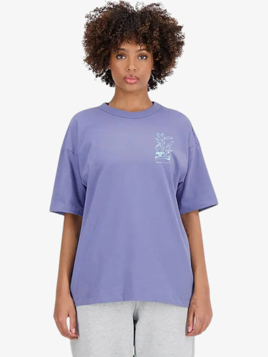 Remera New Balance Athletics Aron Lea Mujer Violeta