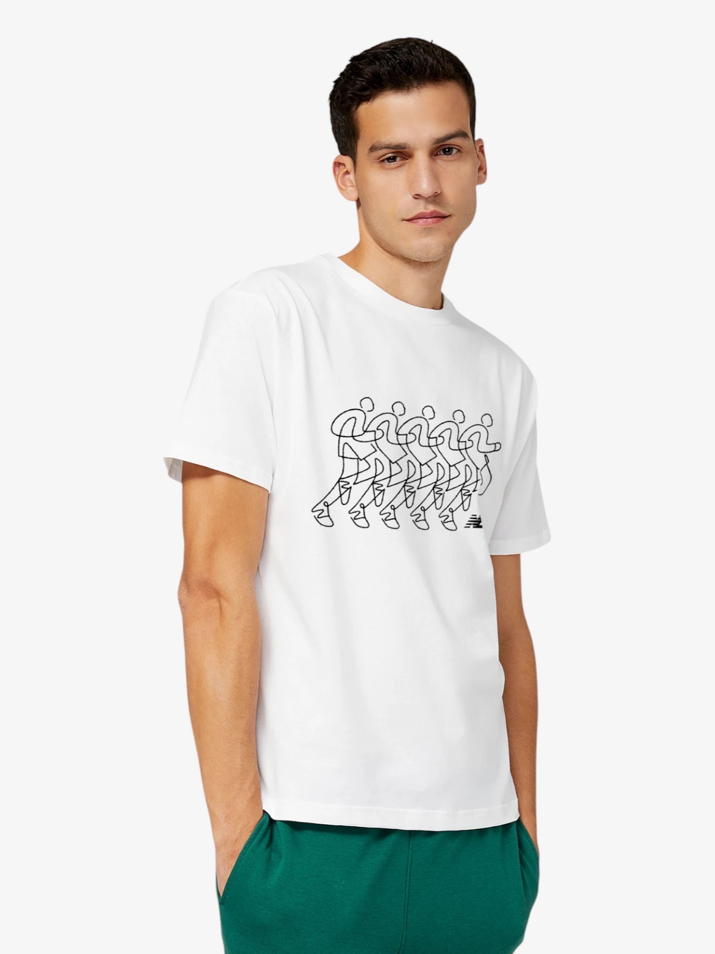 Remera New Balance Run Sequence Blanco - Indy