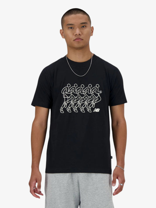Remera New Balance Run Sequence Negro - Indy