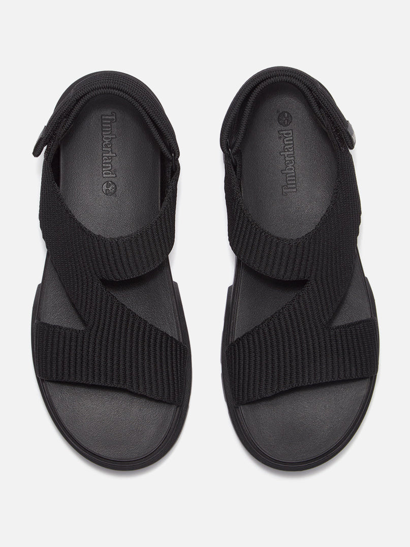 Sandalias Timberland Greyfield Knit Negro — vista superior