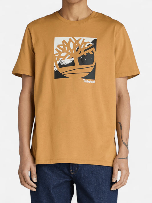 Remera Timberland Logo Graphic Marrón